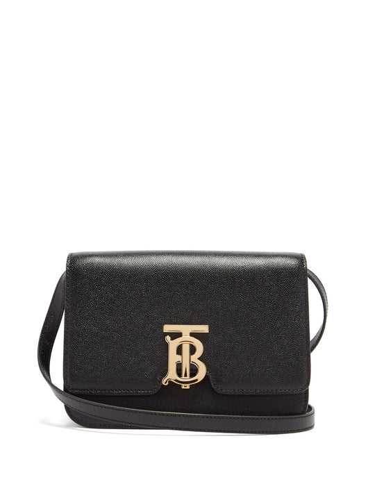 TB Monogram Grainy Leather Cross Body Bag