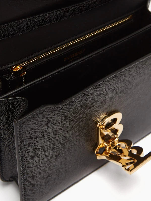 TB Monogram Grainy Leather Cross Body Bag