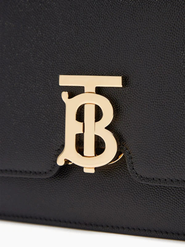 TB Monogram Grainy Leather Cross Body Bag